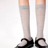 Boxtoday Gift Preppy Style Ribbed Thin Socks