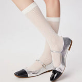 Boxtoday Gift Preppy Style Ribbed Thin Socks