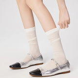 Boxtoday Gift Preppy Style Ribbed Thin Socks