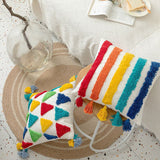 Boxtoday Rainbow Tassels Cushion Cover