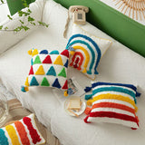 Boxtoday Rainbow Tassels Cushion Cover