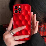 Boxtoday Gift Pop of Red 3D Bubble iPhone Case