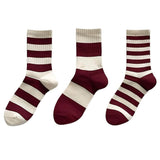 Boxtoday Gift Red & Beige Striped Socks