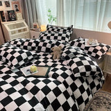 Boxtoday Checkerboard Bedding Set