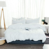 Boxtoday White Washed Cotton Bedding Set