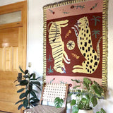 Boxtoday Hippie Wild Leopard & Tiger Blanket