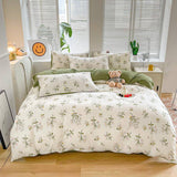 Boxtoday Sage Green Wildflowers Bedding Set