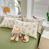 Boxtoday Sage Green Wildflowers Bedding Set