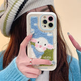 Boxtoday Gift Sheep Embroidered iPhone Case