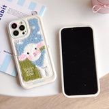 Boxtoday Gift Sheep Embroidered iPhone Case