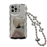 Boxtoday Gift Silver Bead Chain iPhone Case