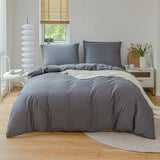 Boxtoday Simple Soft Cotton Duvet Cover & Sham Set