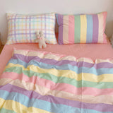 Boxtoday Pastel Rainbow Bedding Set