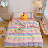 Boxtoday Pastel Rainbow Bedding Set