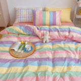 Boxtoday Pastel Rainbow Bedding Set