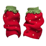 Boxtoday Gift Strawberry Knit Leg Warmers