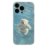 Boxtoday Gift Swimming Bear iPhone Case