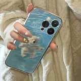 Boxtoday Gift Swimming Bear iPhone Case