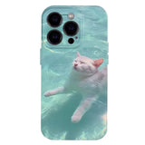 Boxtoday Gift Swimming Cat iPhone Case