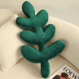 Boxtoday Tropical Leaves Plush Cushion