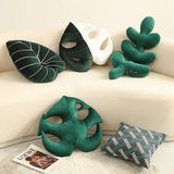 Boxtoday Tropical Leaves Plush Cushion