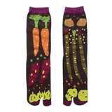 Boxtoday Gift Vegetable Print Split Toe Tabi Socks