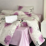 Boxtoday Vintage Butterflies Y2K Aesthetic Bedding Set