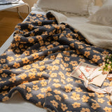 Boxtoday Vintage Chamomiles Fluffy Blanket