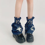 Boxtoday Gift Y2K Star Denim Leg Warmers