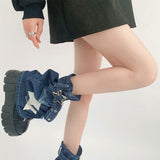 Boxtoday Gift Y2K Star Denim Leg Warmers