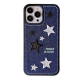 Boxtoday Gift Y2K Aesthetic Denim Star iPhone Case